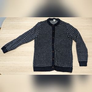 L.L. Bean Birdseye Wool Cardigan